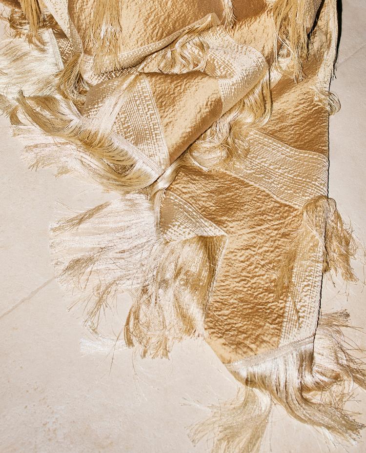 COUVERTURE MULTIUSAGE ZIG ZAG FRANGES | MARISA BERENSON