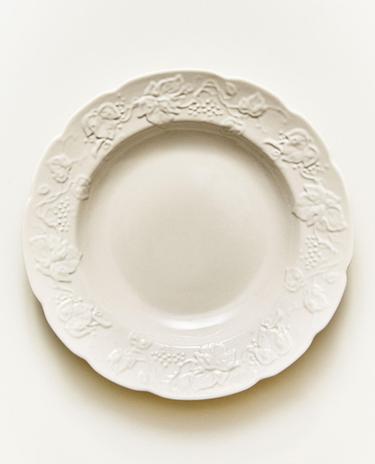 PLATO HONDO PORCELANA UVAS
