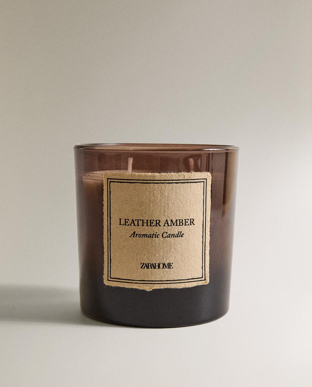 (350&nbsp;Г) АРОМАТИЧЕСКАЯ СВЕЧА LEATHER AMBER