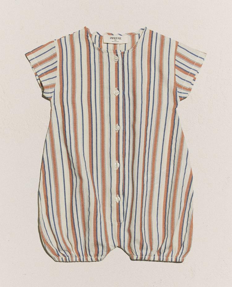 STRIPED BABY ROMPER