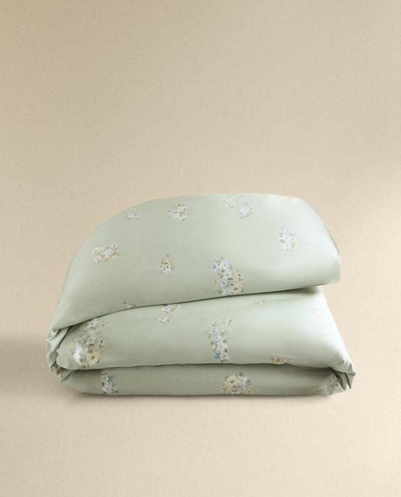 SATEEN WILD FLOWER DUVET COVER