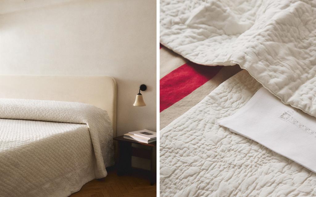 COTTON VOILE QUILTED BEDSPREAD | KATHARINE POLE