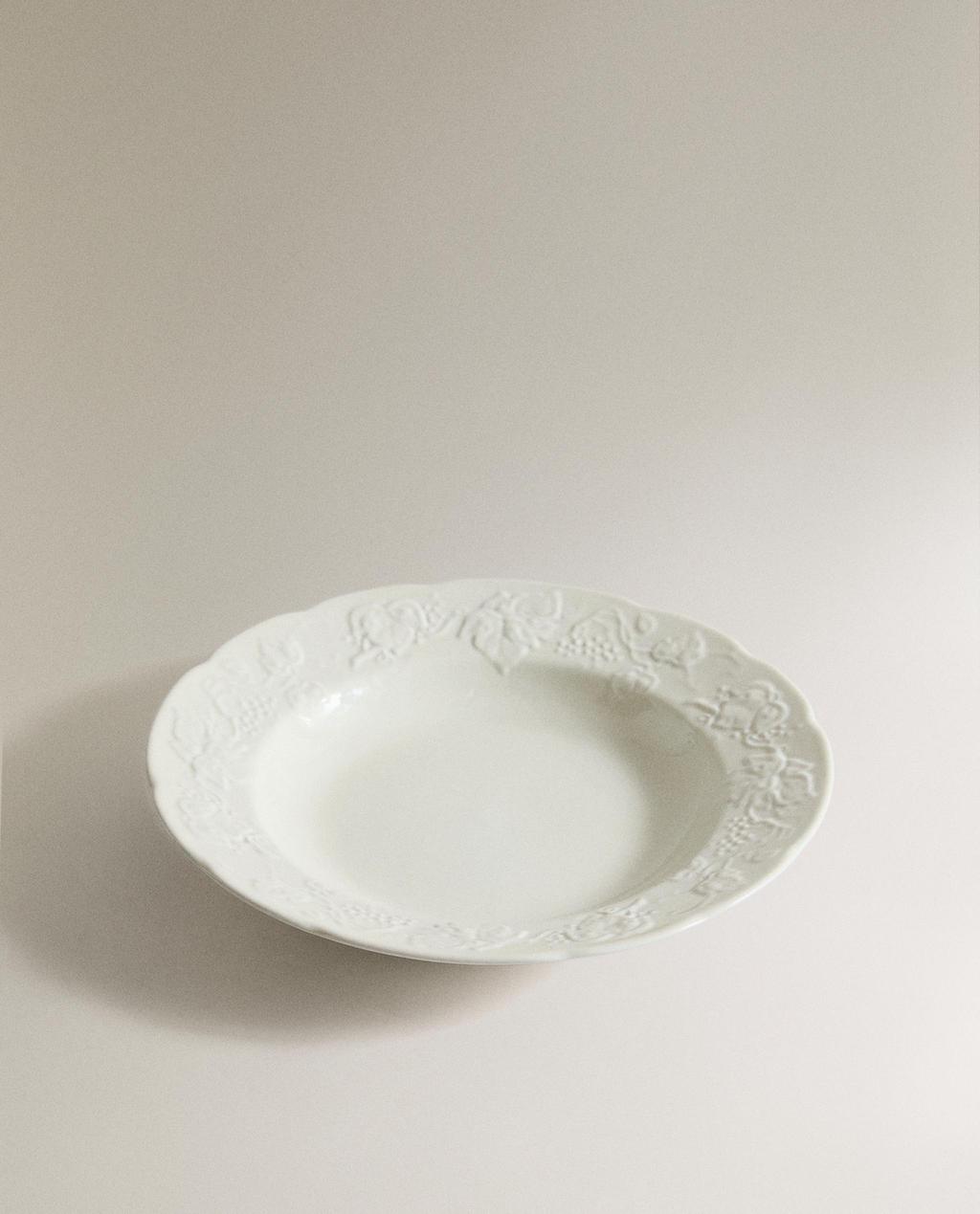 GRAPE PORCELAIN SOUP PLATE