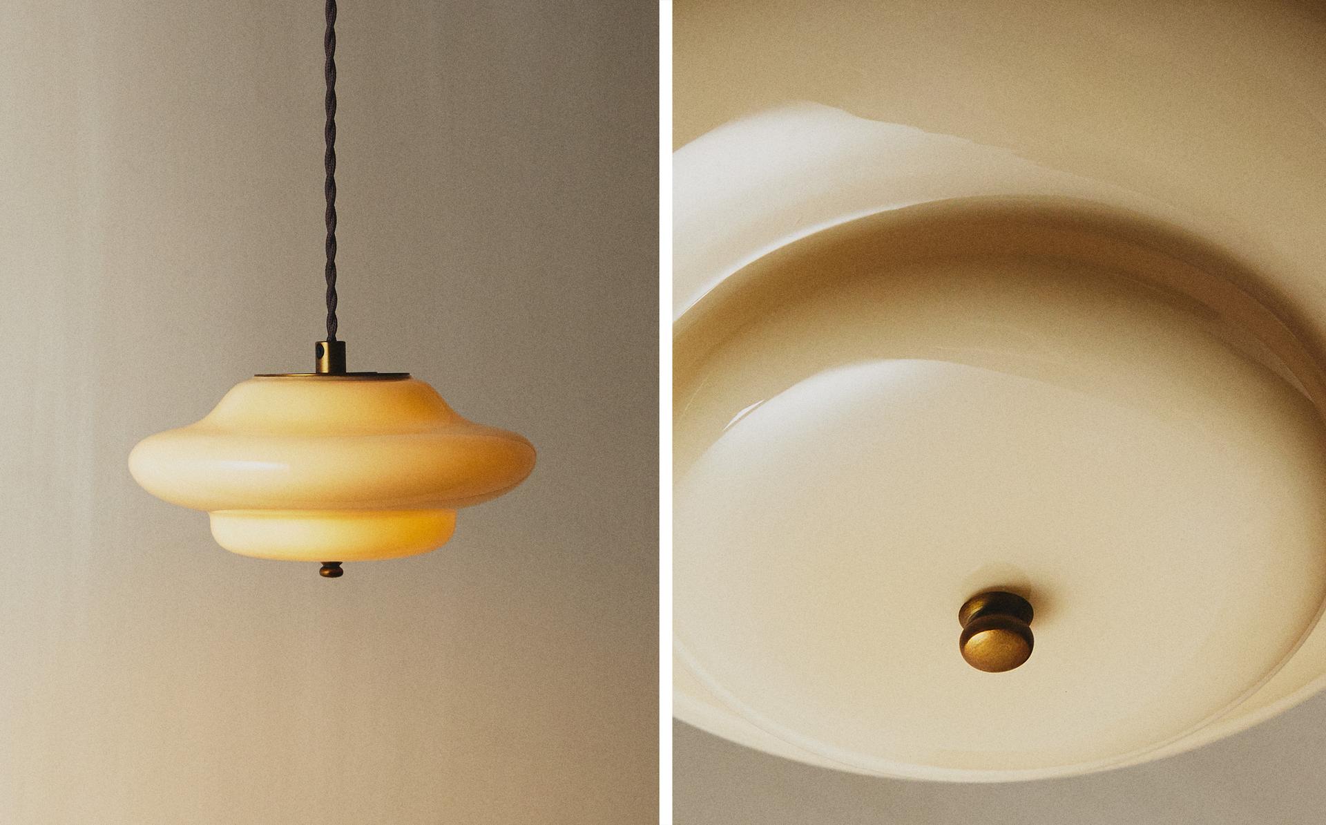 SMALL GLASS CEILING LIGHT