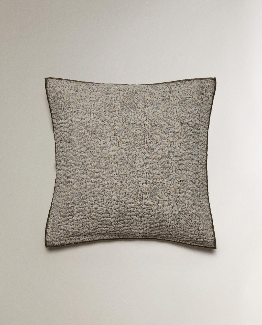 FLORAL PRINT CUSHION COVER