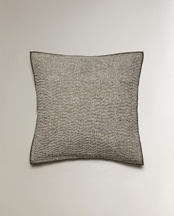 FLORAL PRINT CUSHION COVER