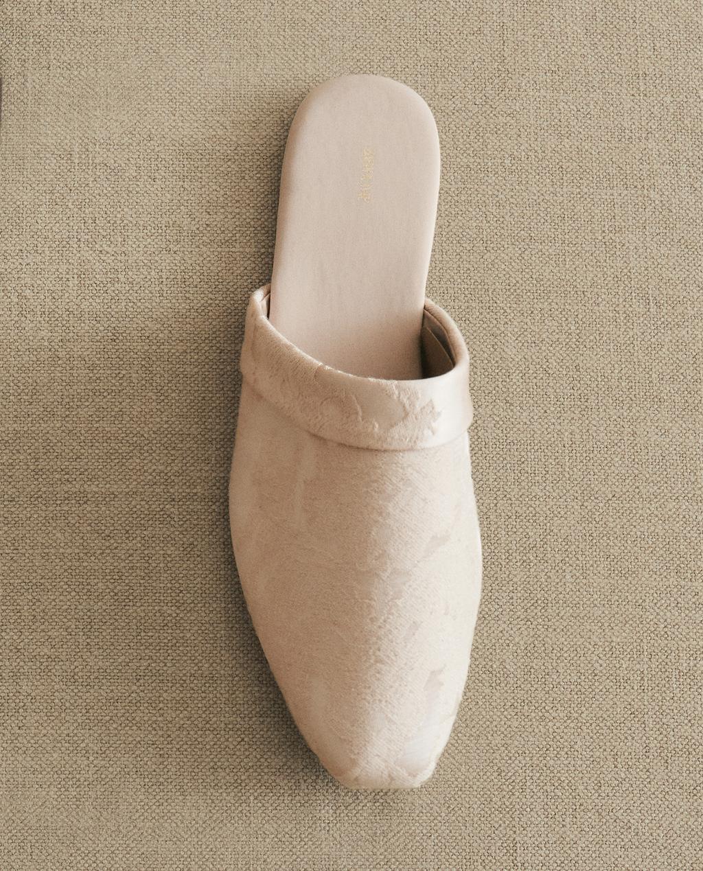 DAMASK MULE SLIPPERS
