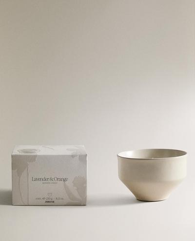 (230 G) LAVENDER & ORANGE SCENTED CANDLE