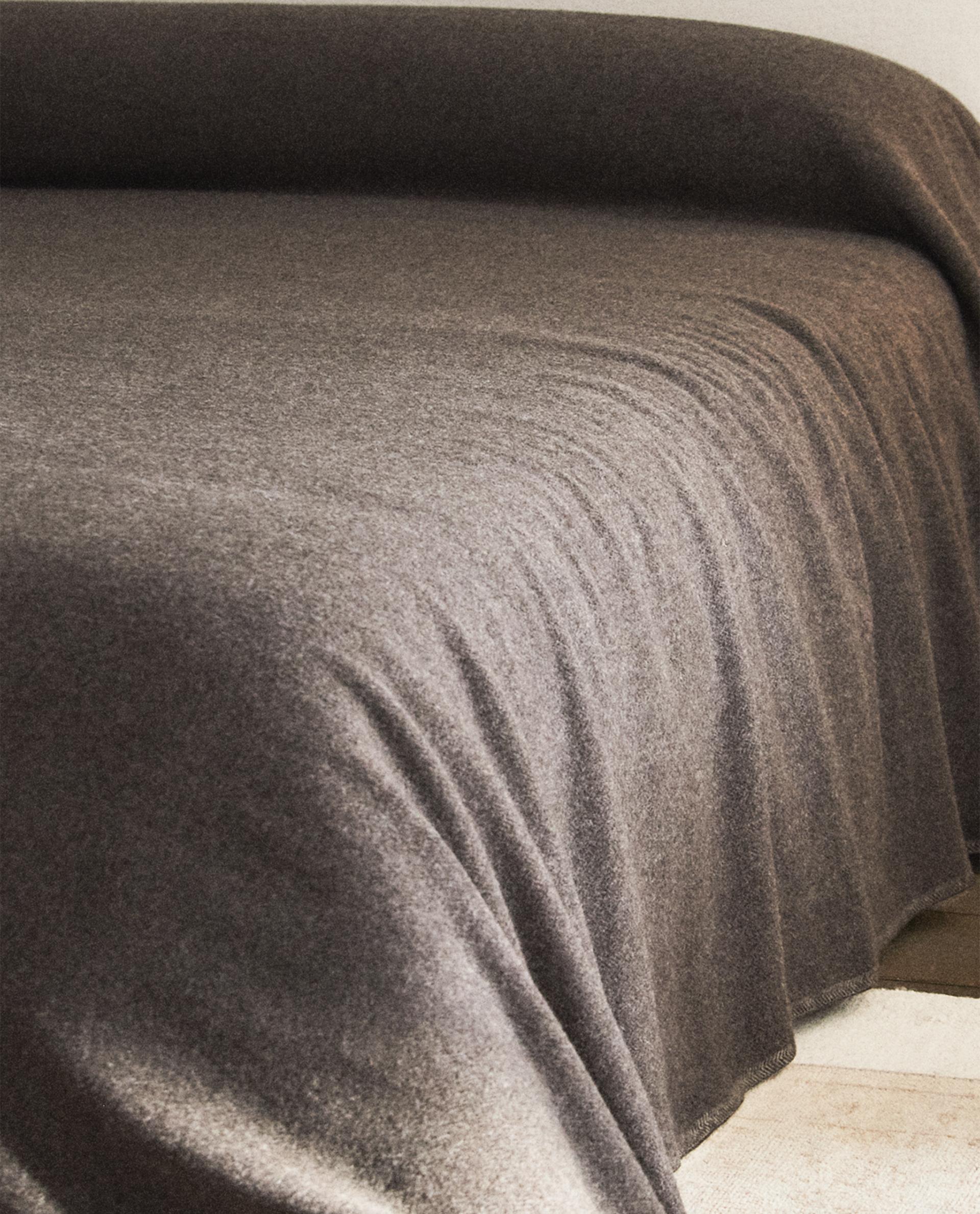 ヘリンボーン ウール ベッドスプレッド | Zara Home 日本/Japan