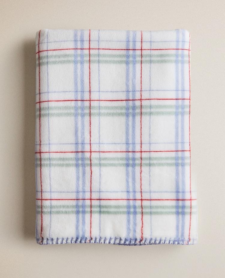 COUVERTURE ENFANT CARREAUX