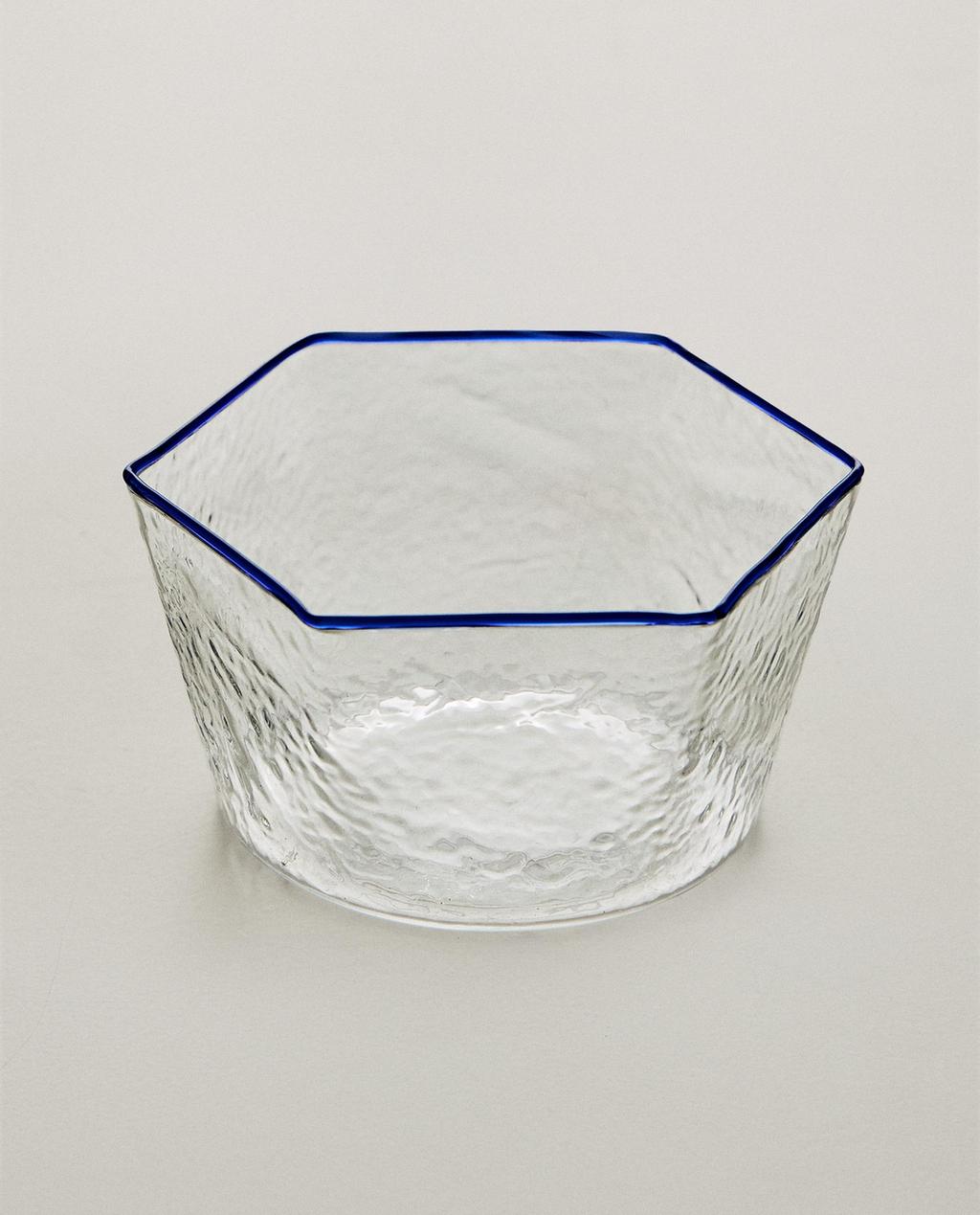 HEXAGONAL BOROSILICATE BOWL