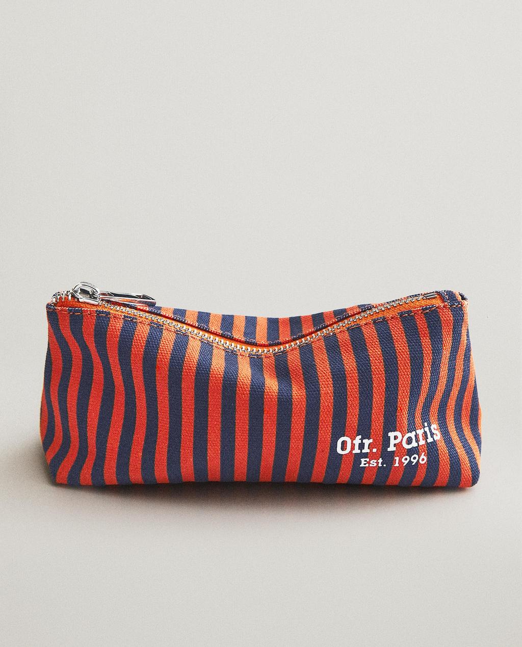 KATOENEN ETUI MET STREPEN | 0FR. PARIS