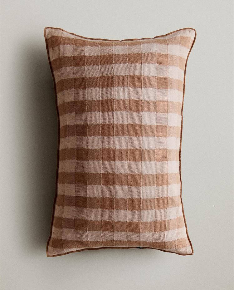 GINGHAM CUSHION COVER