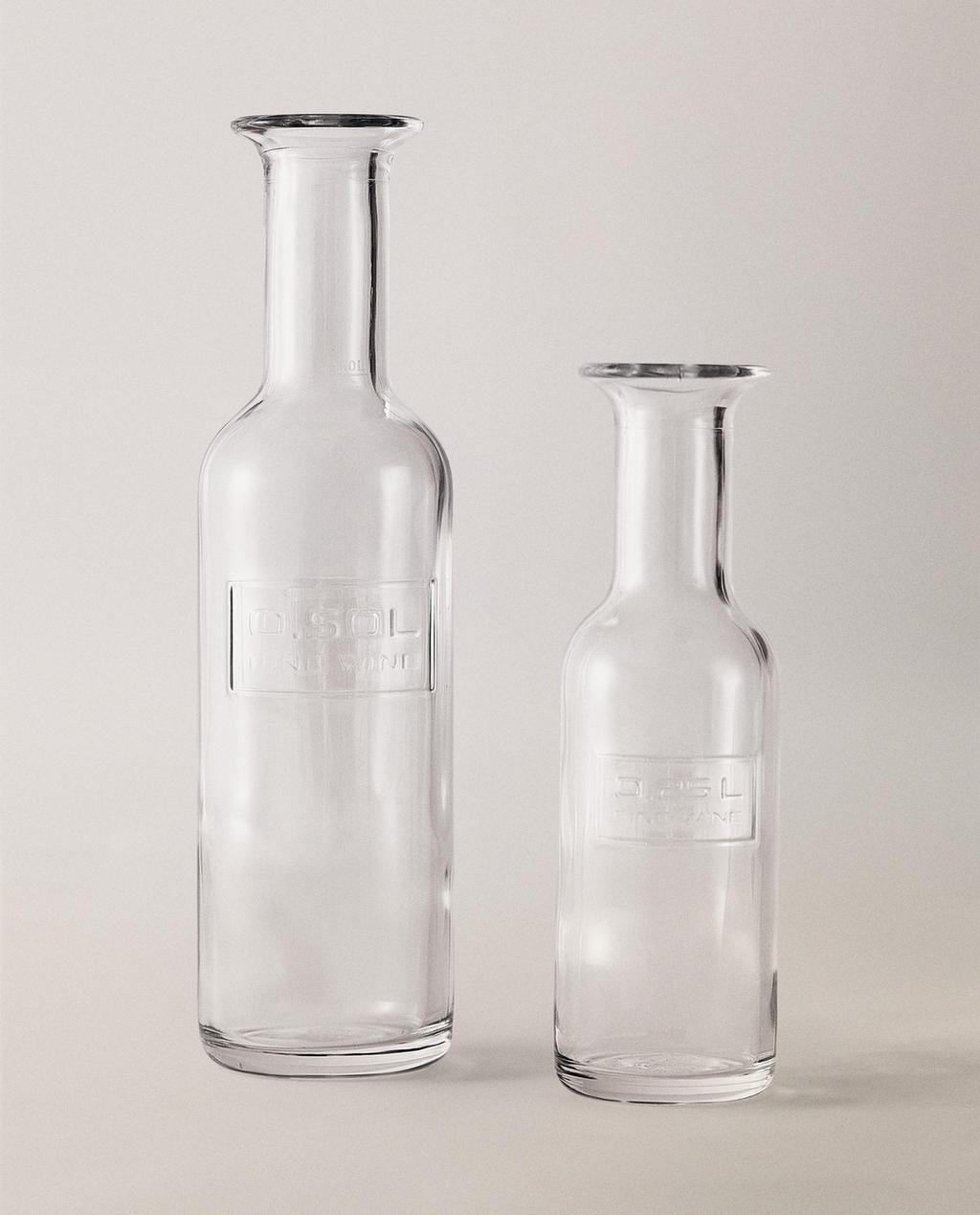 BOUTEILLE VERRE CACHE-COU ÉTROIT