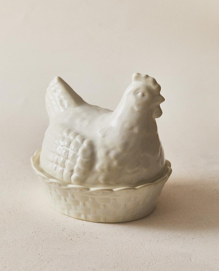 POT CÉRAMIQUE POULE