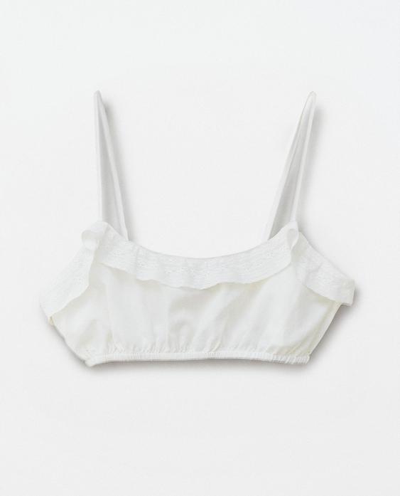 TOP COURT VOLANT DENTELLE