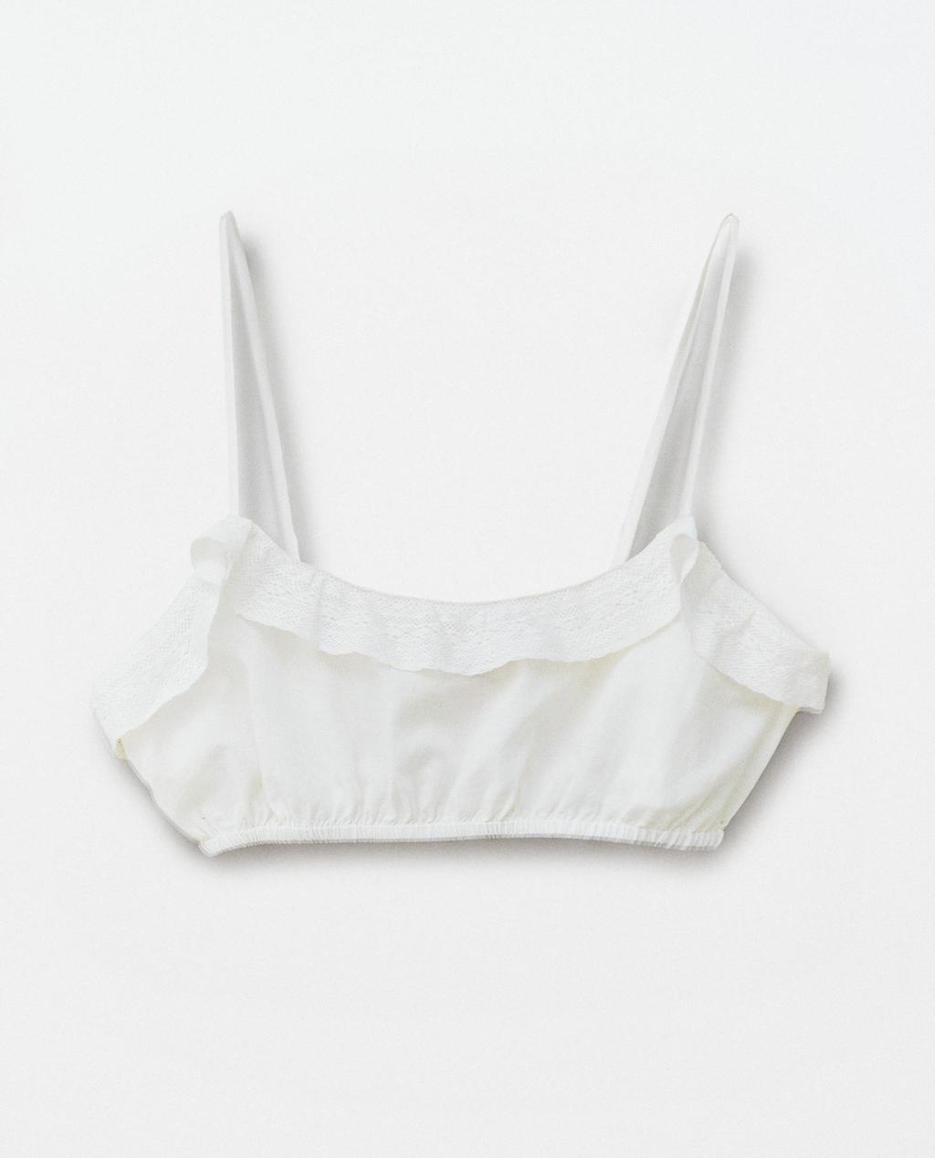 TOP COURT VOLANT DENTELLE