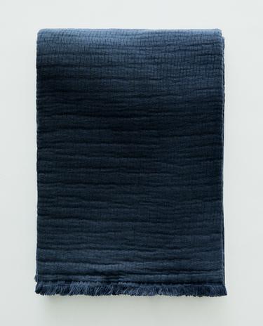 TEXTURED JACQUARD THROW