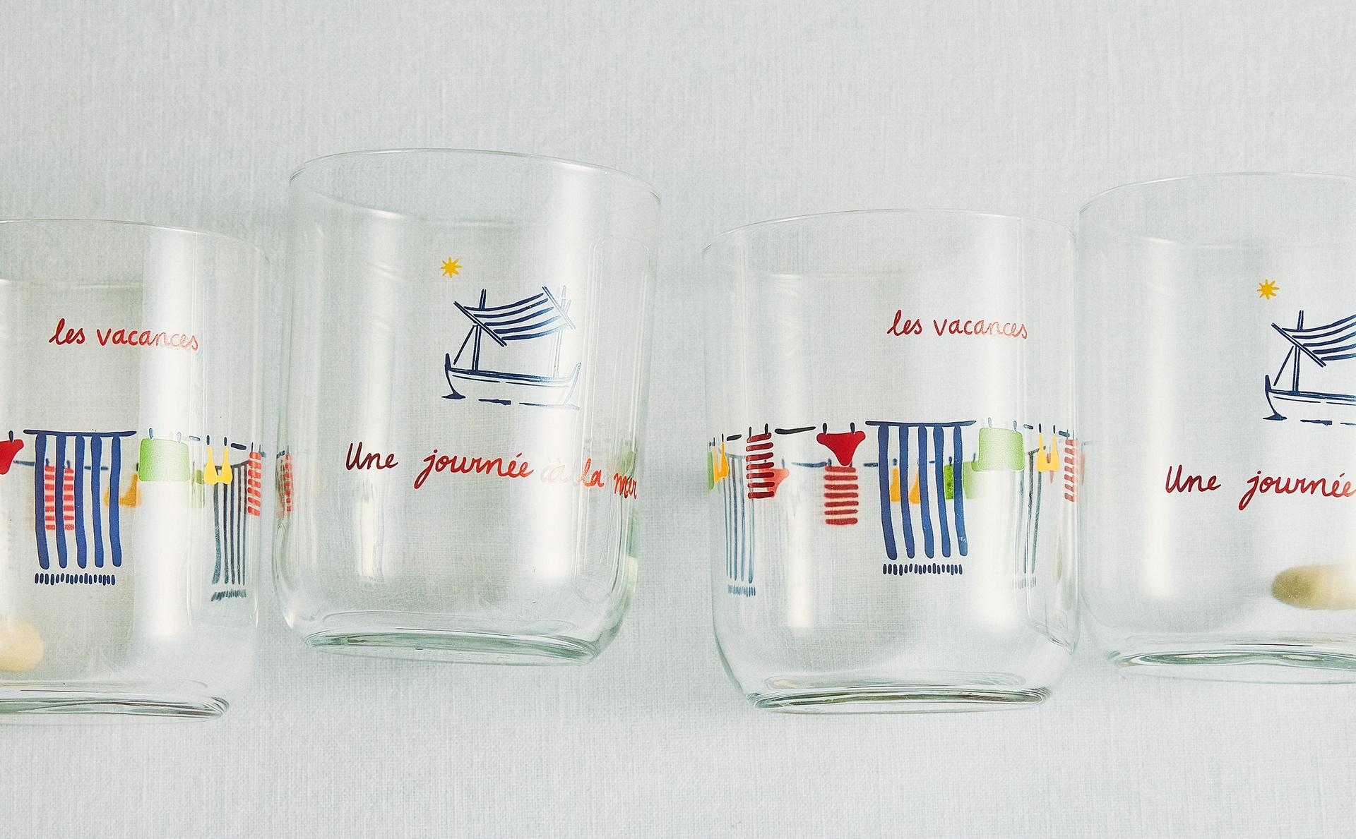 LOT DE VERRES ÉTÉ DIEGO NINES