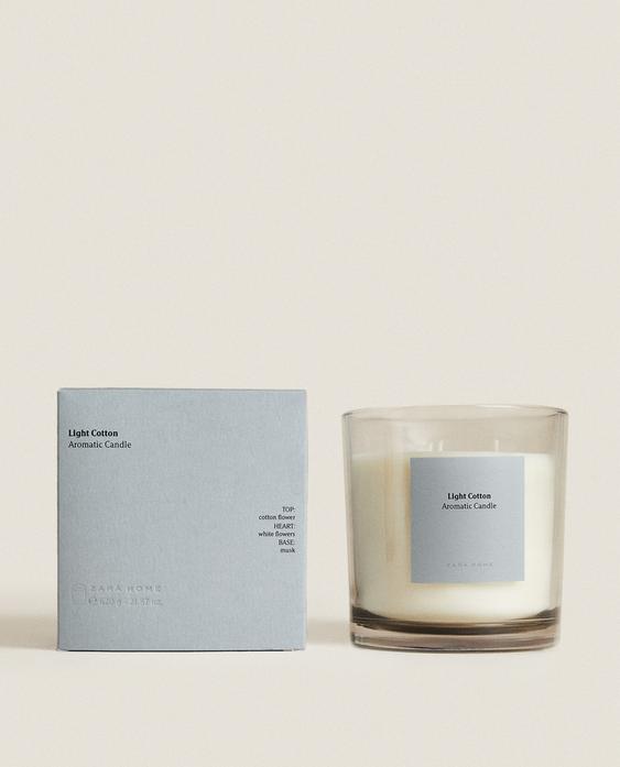 (620 G) LIGHT COTTON SCENTED CANDLE (620 G) LIGHT COTTON SCENTED CANDLE