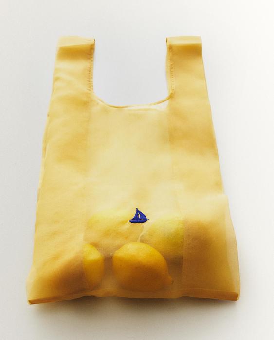 BAG WITH EMBROIDERED BOAT