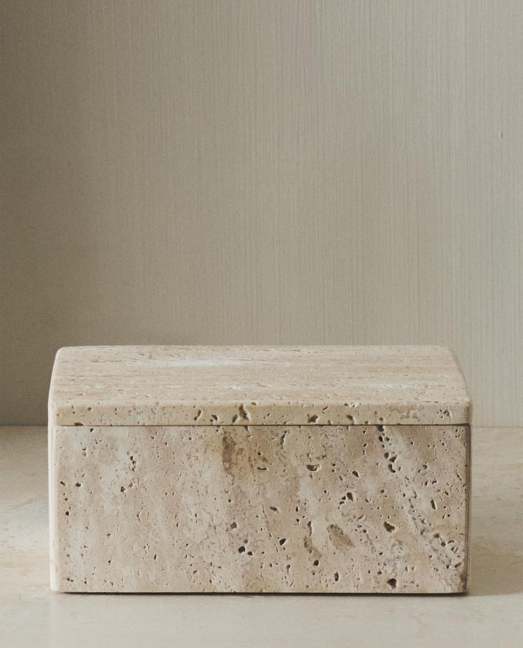 LARGE MARBLE BATHROOM ORGANISER BOX