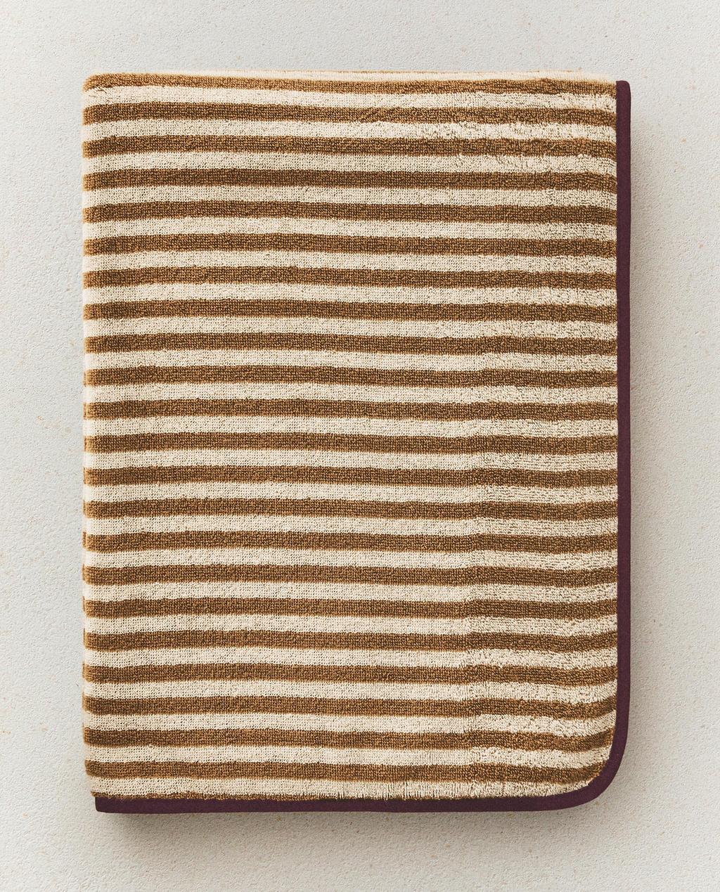 ASCIUGAMANO BAGNO COTONE A RIGHE