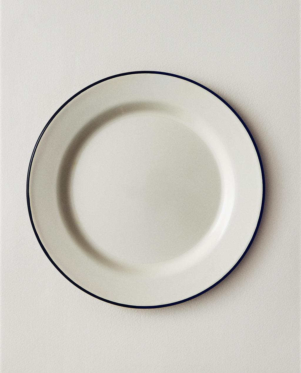 IRON DESSERT PLATE WITH RIM