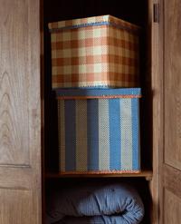 KIDS FOLDABLE CHECKERED BASKET