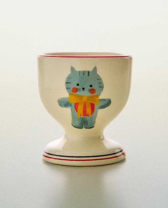 COQUETIER PORCELAINE CHAT X THE ANIMALS OBSERVATORY