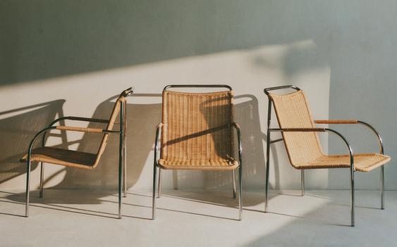 SILLÓN RATÁN Y ACERO