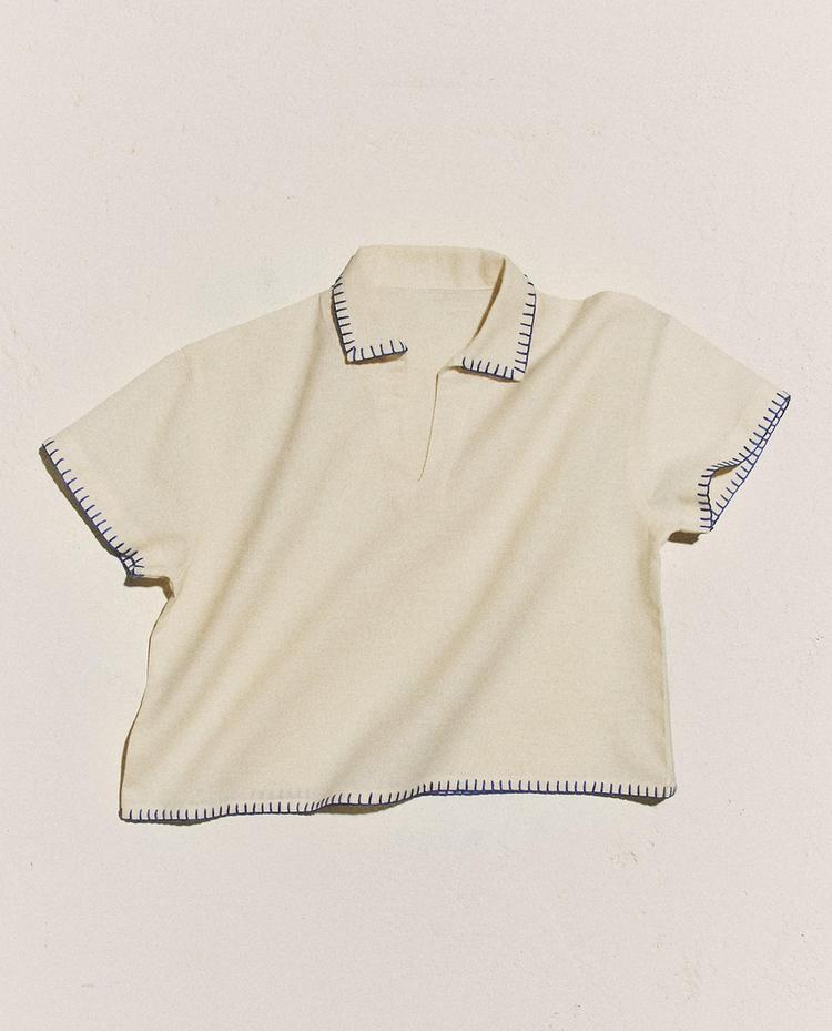 KIDS' STITCH BEACH POLO SHIRT