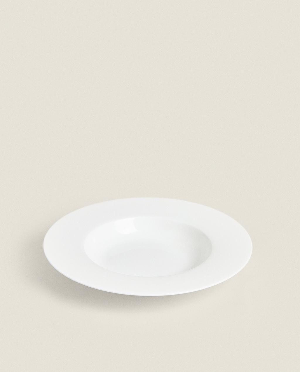 ASSIETTE CREUSE PORCELAINE BONE CHINA