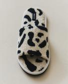 ANIMAL PRINT TERRY SLIDER SLIPPERS