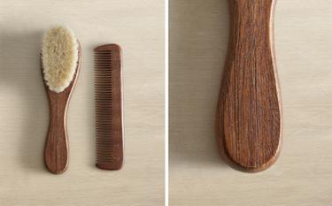 BABY FLORAL BRUSH AND COMB SET