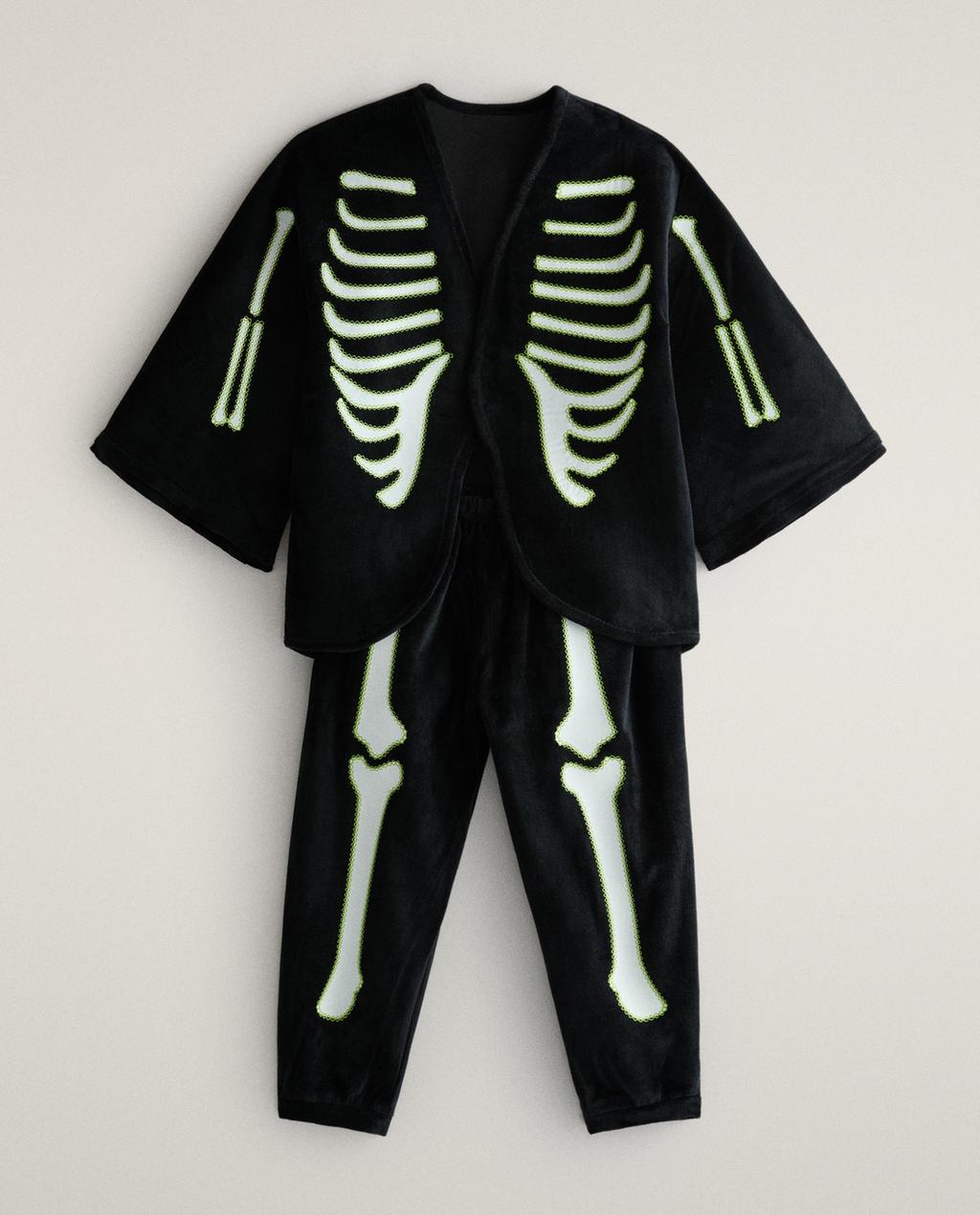 DISFARCE INFANTIL ESQUELETO HALLOWEEN