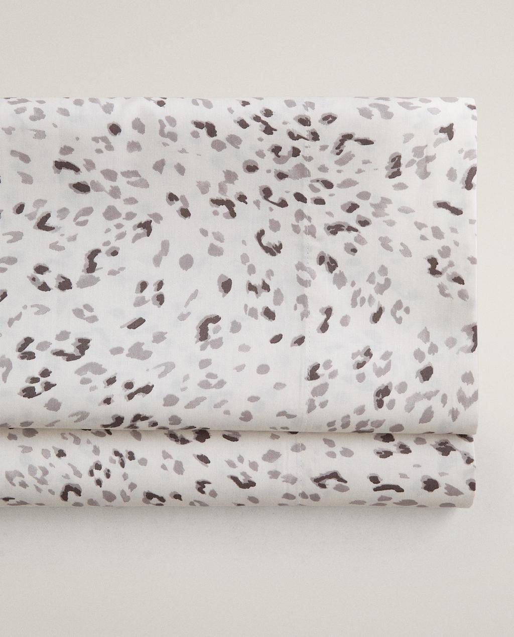 LENÇOL DE CIMA ESTAMPADO ANIMAL CETIM (300 FIOS)