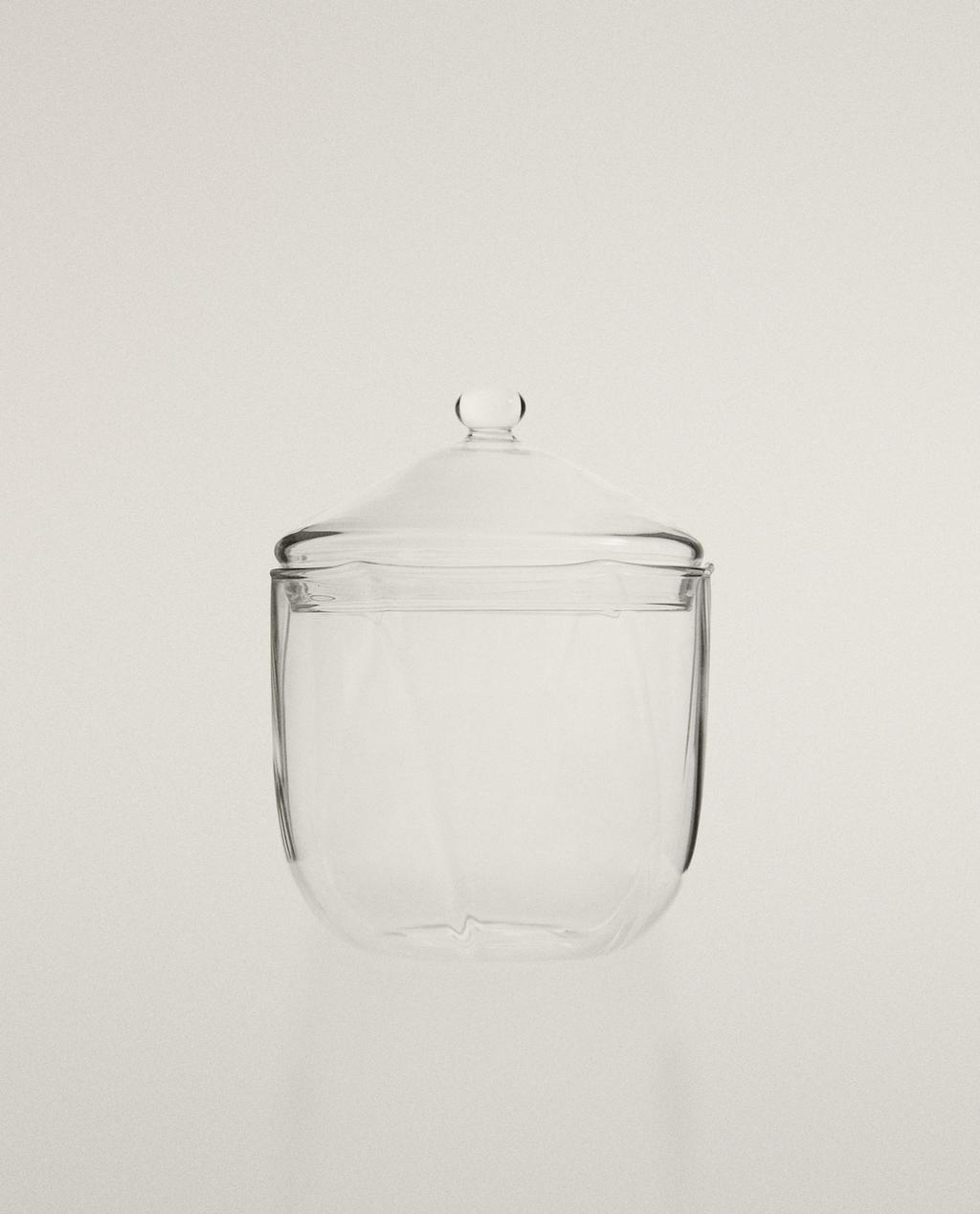 BOROSILICATE BATHROOM ORGANISER JAR