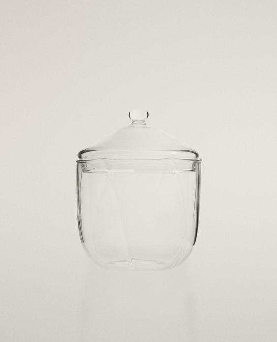 BOROSILICATE BATHROOM ORGANISER JAR