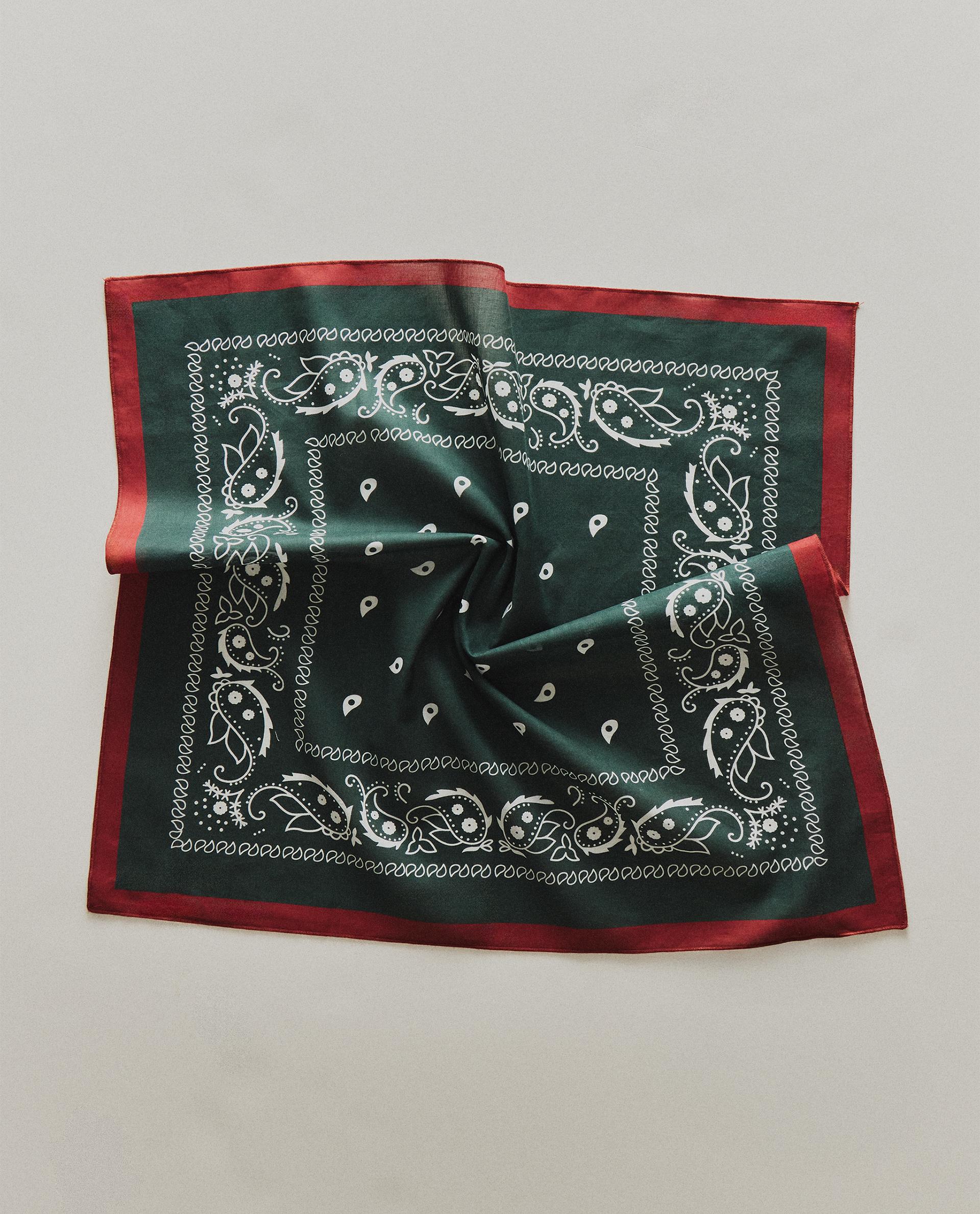 PAISLEY DESENLİ PAMUKLU EVCİL HAYVAN BANDANASI
