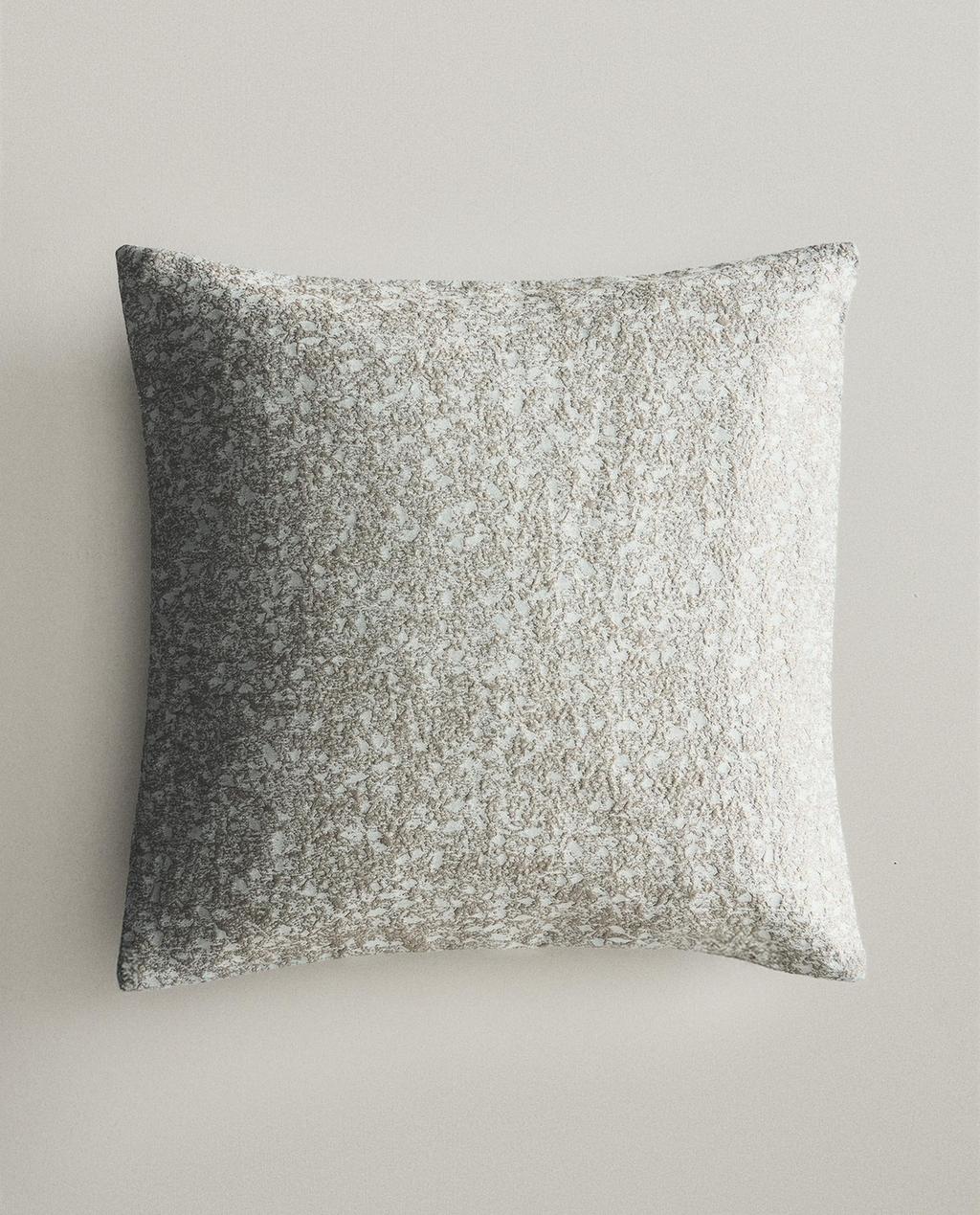FLORAL JACQUARD CUSHION COVER