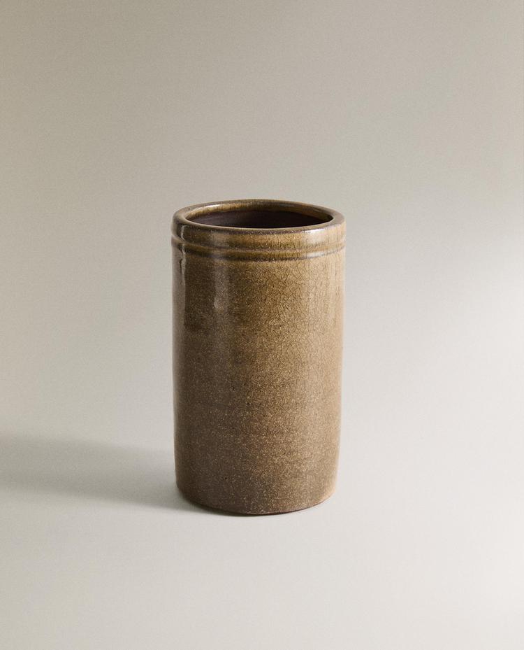 LOW CYLINDRICAL VASE
