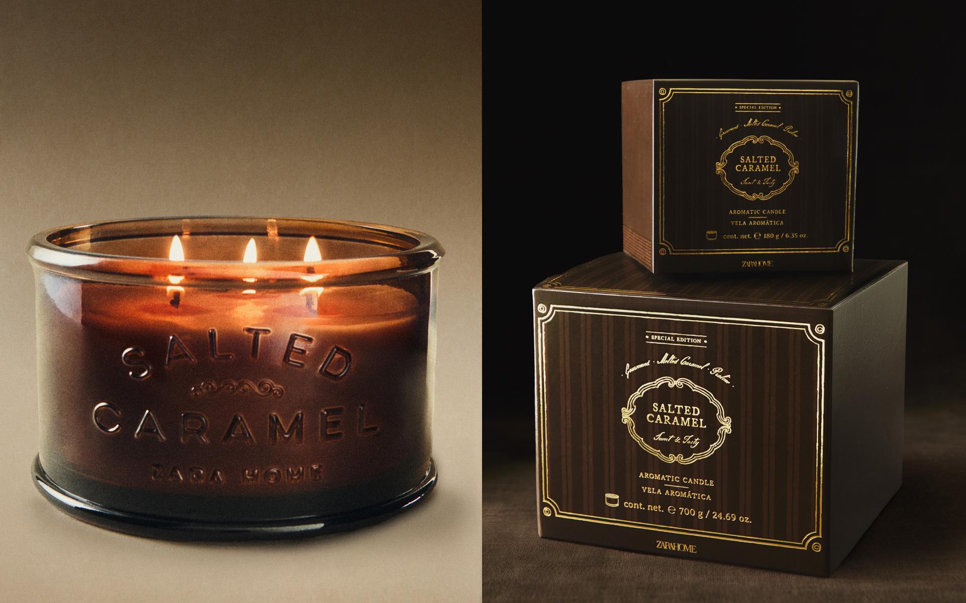 (700 G) SALTED CARAMEL SCENTED CANDLE