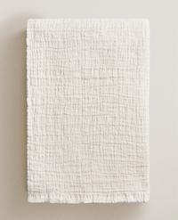 COUVERTURE JACQUARD TEXTURÉE