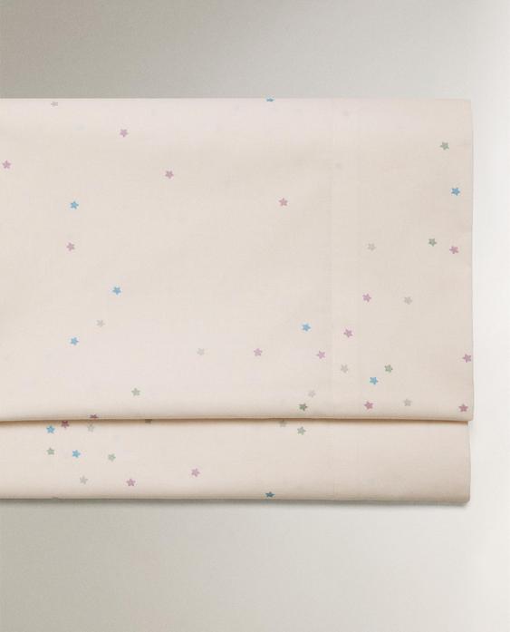 KIDS' STARS COTTON FLAT SHEET