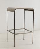 TABURETE ALTO ACERO INOXIDABLE