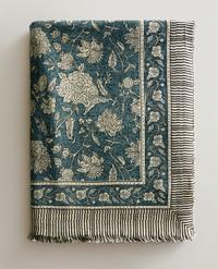 COUVERTURE COTON FLORAL
