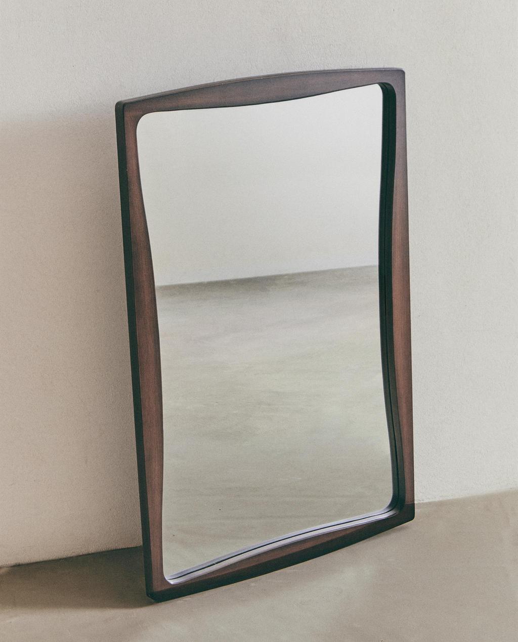MIROIR MURAL BOIS ONDULÉ