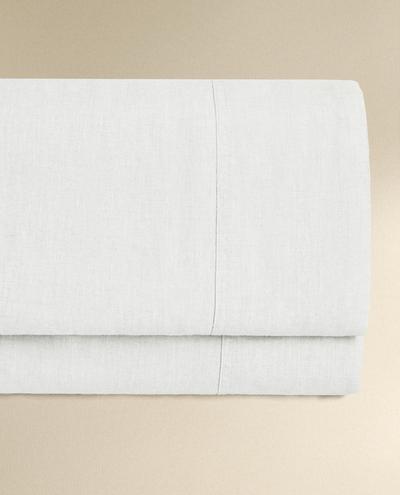 WASHED LINEN FLAT SHEET (160 GxM²)