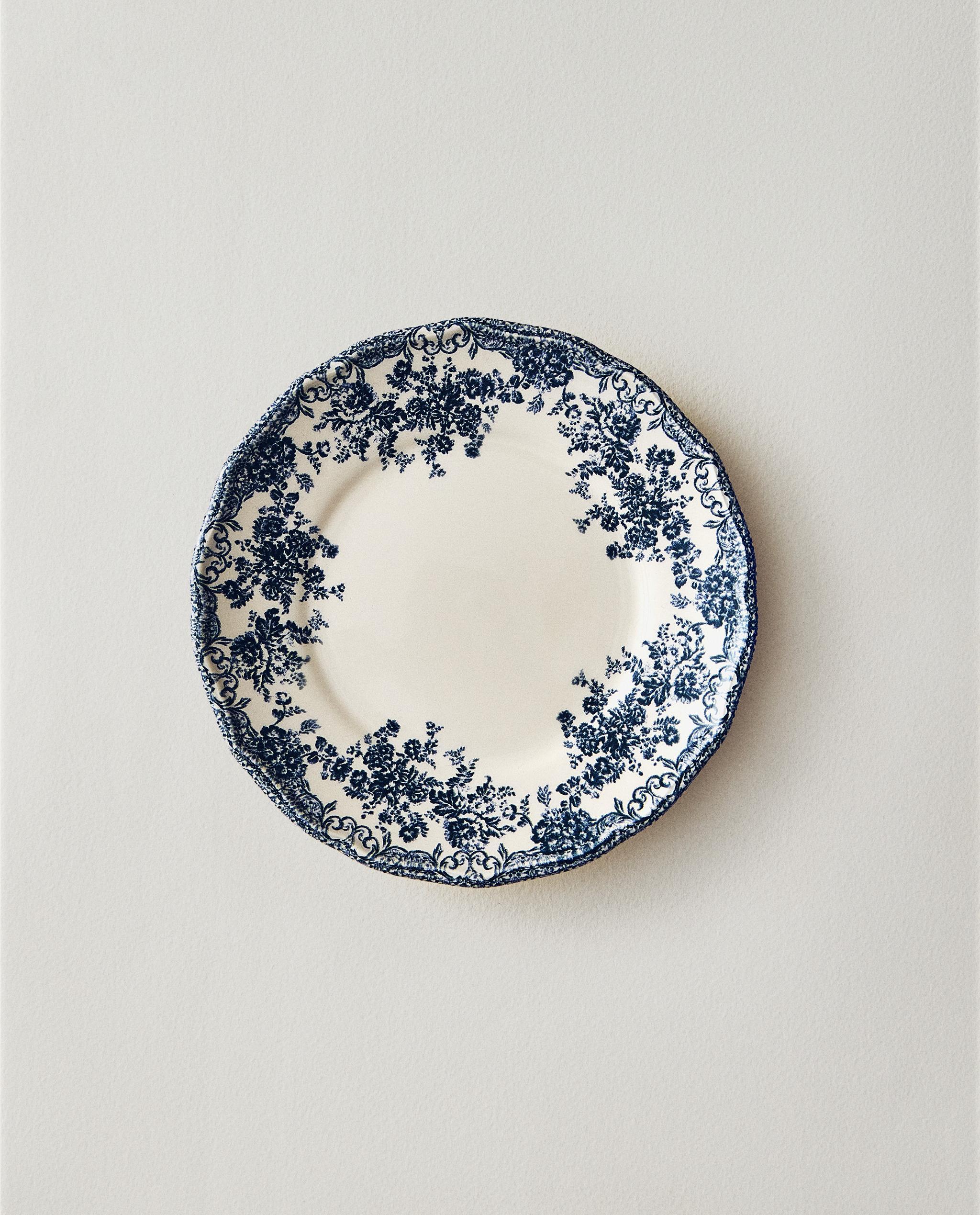 サイドプレート クレイポッタリー 花柄 | Zara Home 日本/Japan